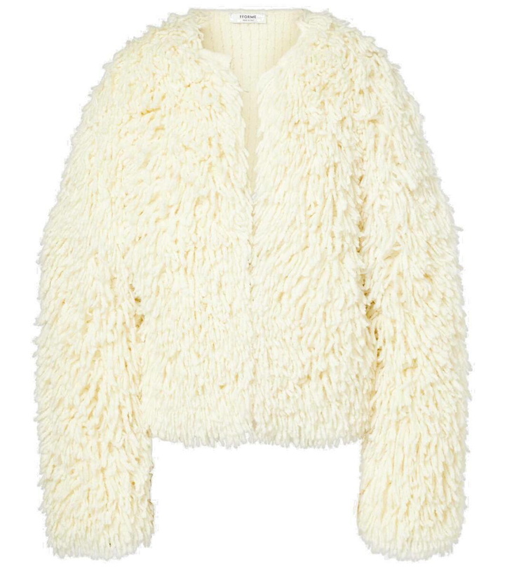 Photo: Fforme Van fringed wool-blend jacket