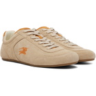 Burberry Beige Suede Knight Runner Sneakers​