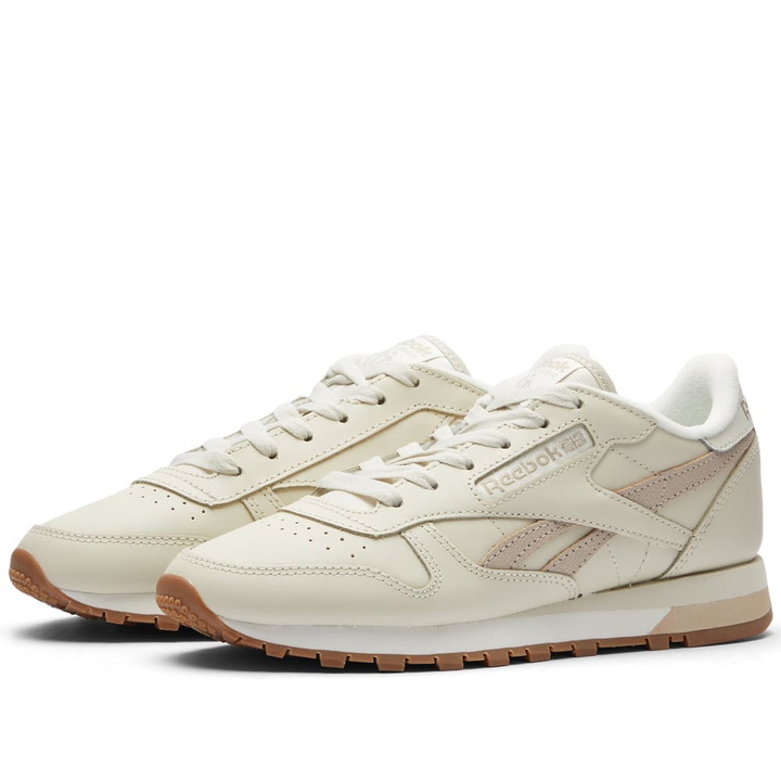 Photo: Reebok Men's Classic Leather Sneakers in Alabaster/Modern Beige