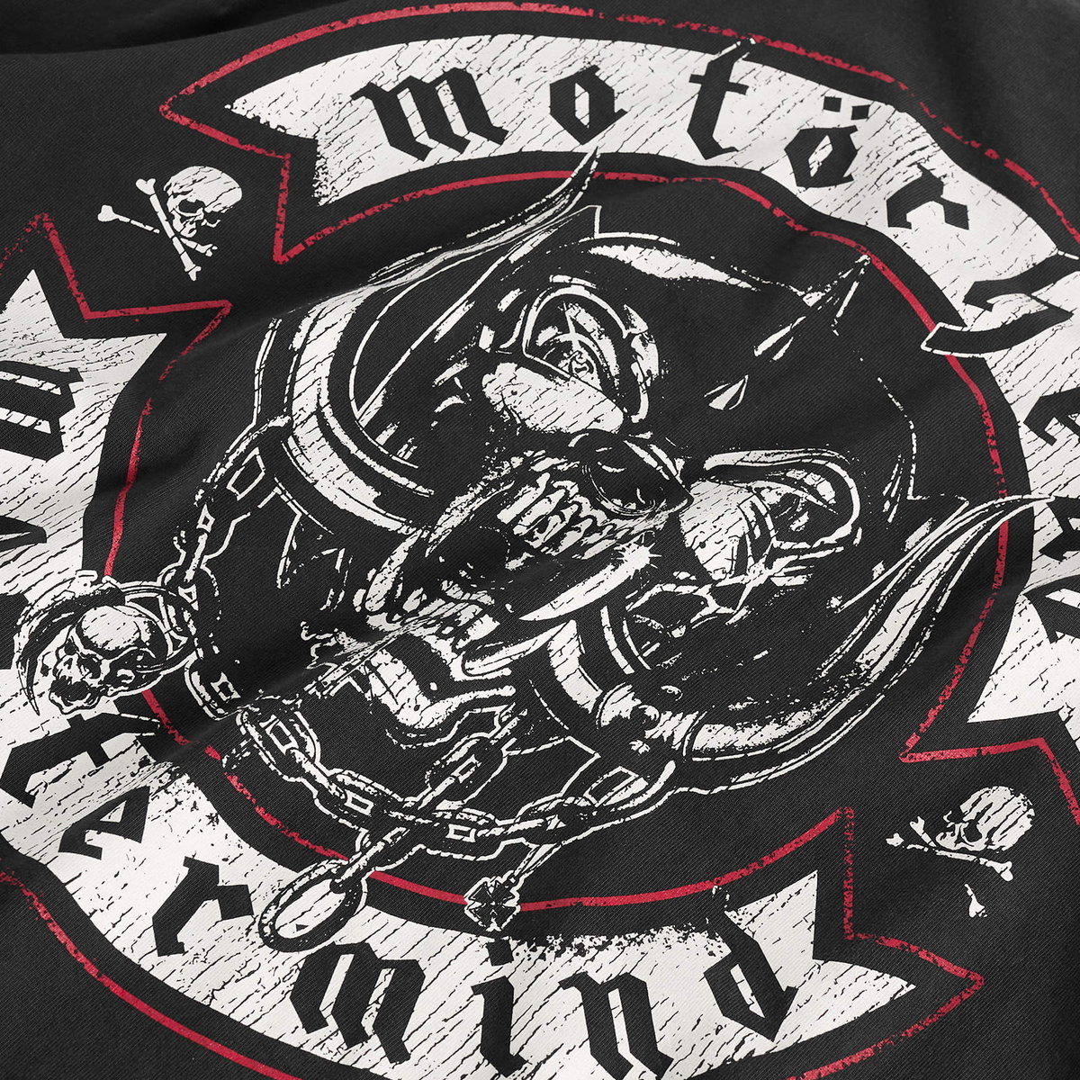 END. Men's x MASTERMIND WORLD x Motorhead Biker Badge T-Shirt in Black