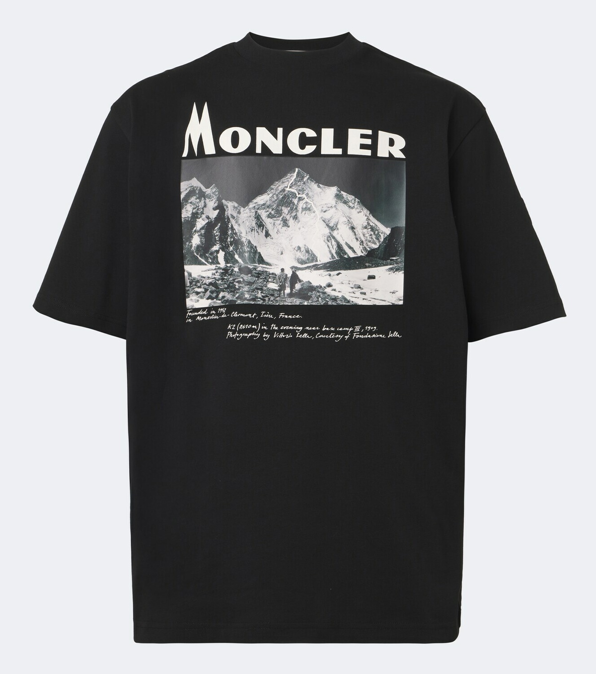 Moncler Printed cotton jersey T-shirt