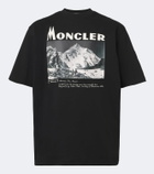 Moncler Printed cotton jersey T-shirt