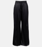 Nina Ricci Silk-blend satin wide-leg pants