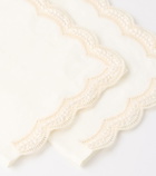 Cabana Emilia set of 2 embroidered linen napkins