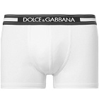 Dolce & Gabbana - Stretch-Cotton Boxer Briefs - White
