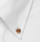 Beams F - White Slim-Fit Button-Down Collar Cotton Shirt - Men - White