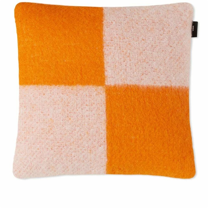 Photo: Viso Project Mohair Cushion in White/Orange