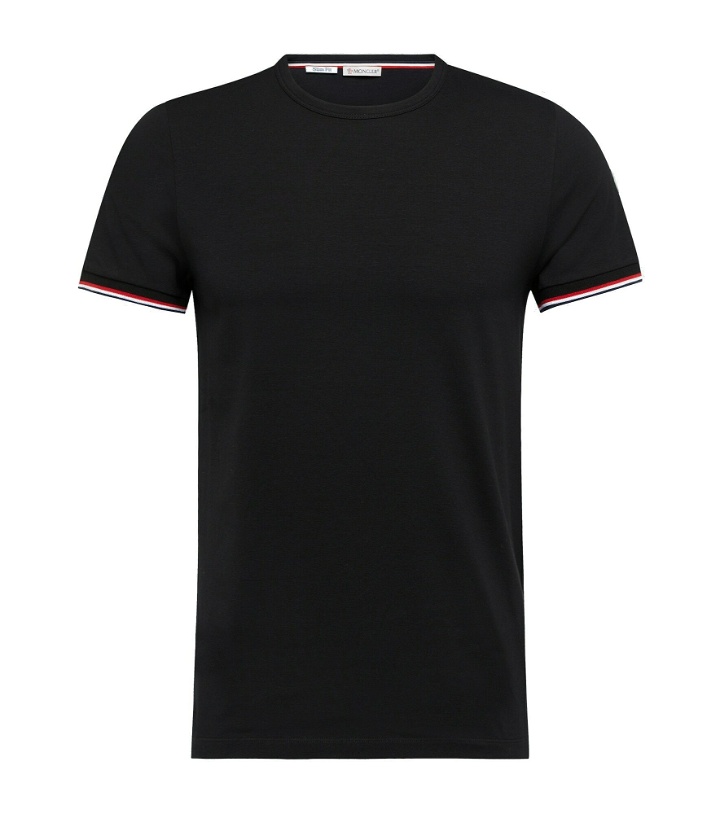 Photo: Moncler - Cotton-blend jersey T-shirt