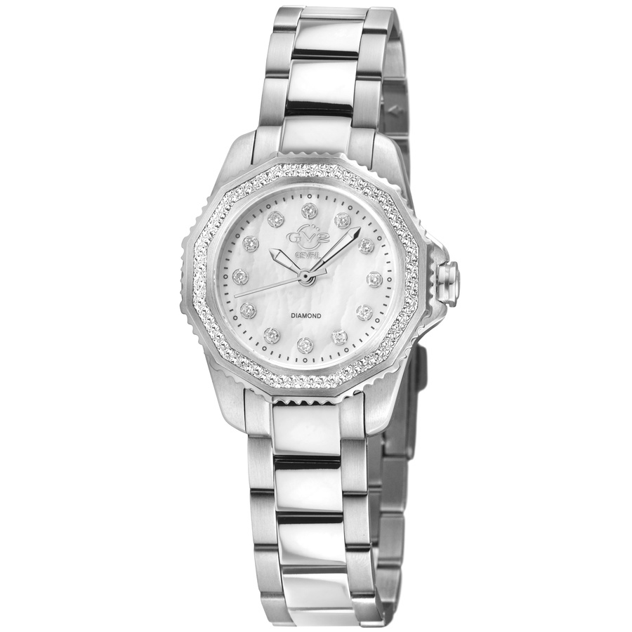 GV2 by Gevril Cortina Quartz Diamond Ladies Watch 13500B