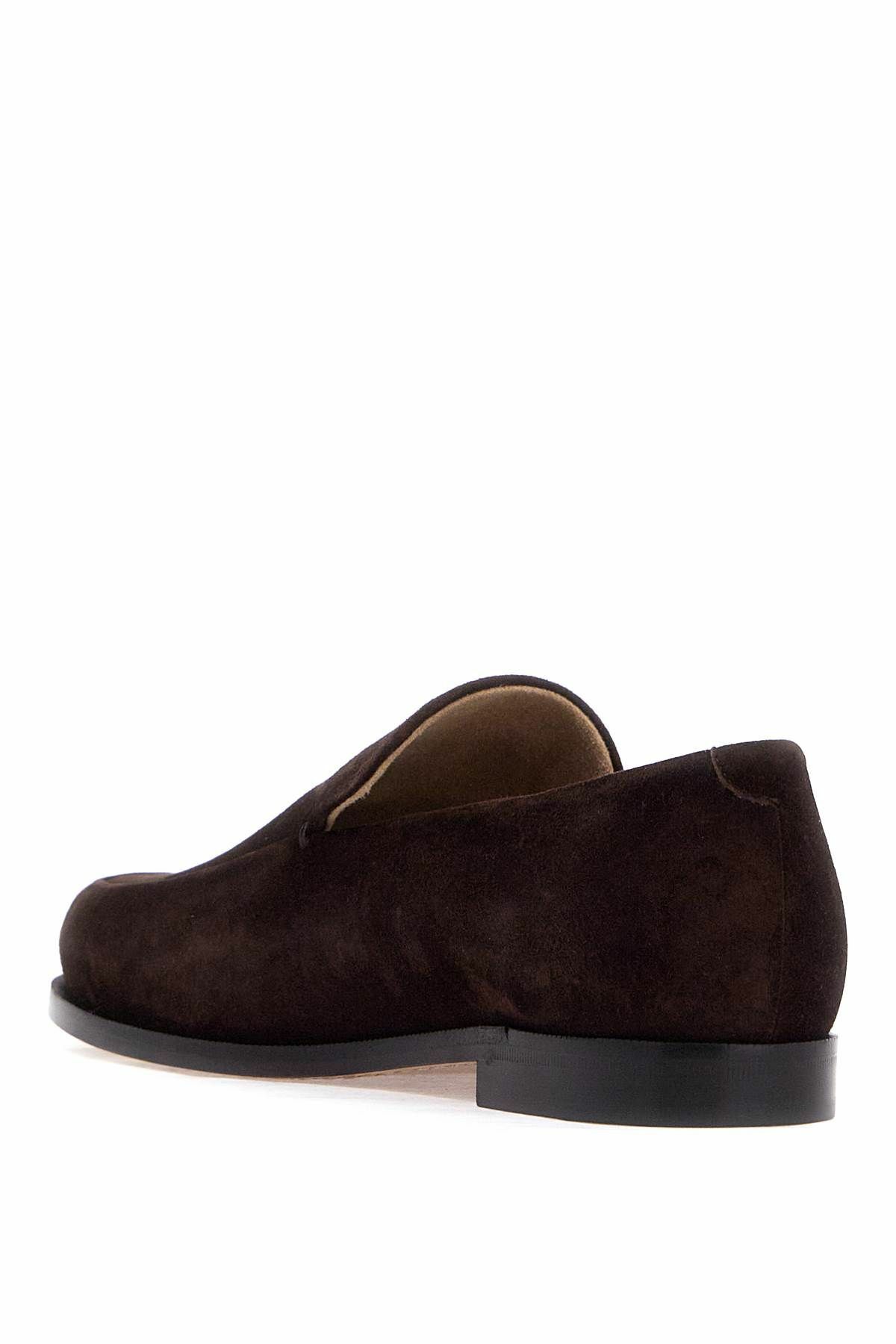 KHAITE alessio suede leather mocc Brown