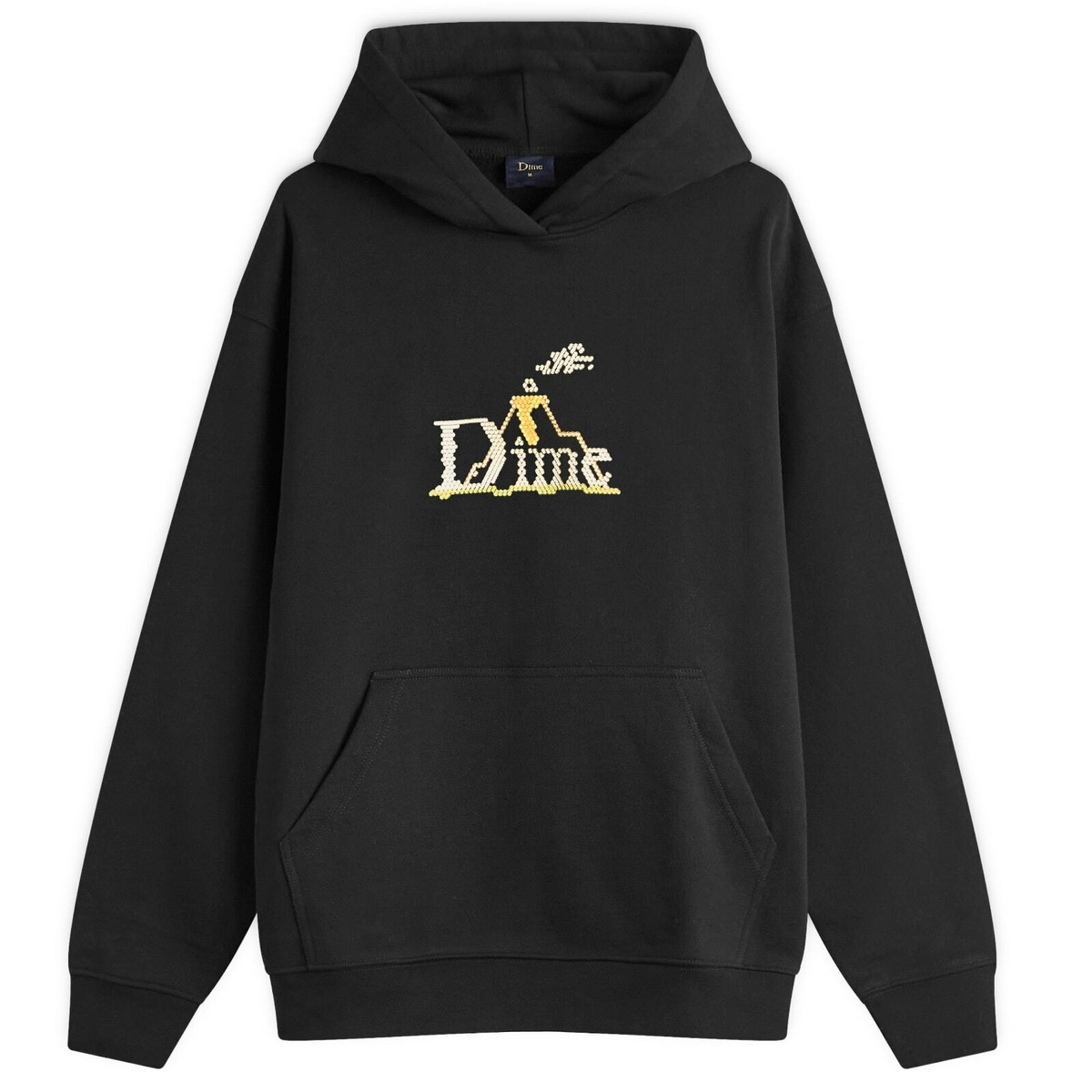 Dime Men's Classic French Terry Hoodie in Faded Black Dime