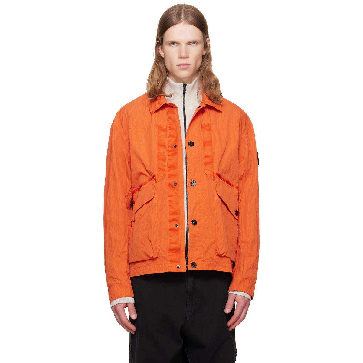 Stone Island Black 410M3 David Light-TC Jacket Stone Island