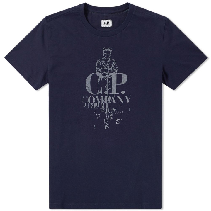 Photo: C.P. Company Jersey Sailor Print Tee Blue