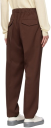 Jil Sander Brown Tapered Trousers