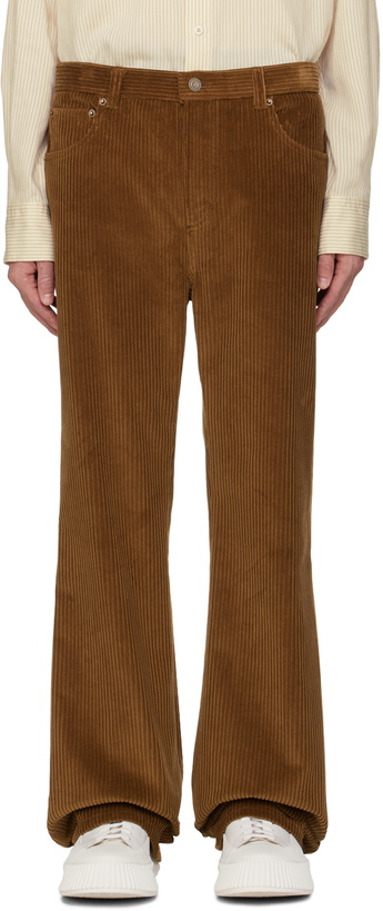 Photo: Recto Brown Cotton Trousers