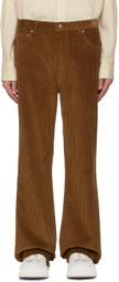 Recto Brown Cotton Trousers