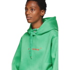 ADER error Green Diagonal Hoodie