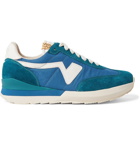 visvim - FKT Runner Suede- and Leather-Trimmed Nylon-Blend Sneakers - Blue