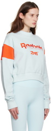 Reebok By Victoria Beckham Blue Graphic Sweatshirt