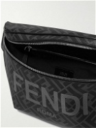 Fendi - Logo-Print Leather-Trimmed Coated-Canvas Belt Bag