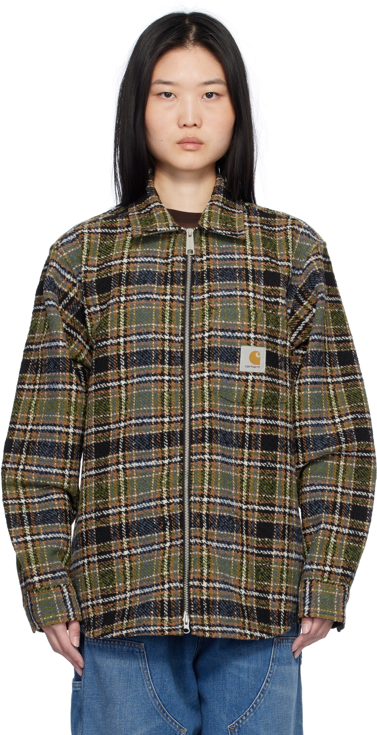 Carhartt Work In Progress Khaki Stroy Check Shirt Jacket Carhartt WIP