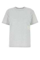 T by Alexander Wang Melange Light Grey Cotton T-shirt