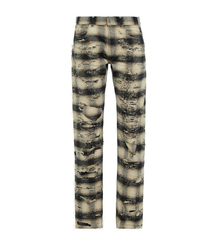 Photo: Givenchy - Destroyed cotton flannel pants