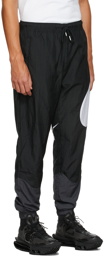 Nike Black & Grey Swoosh Sportswear Lounge Pants