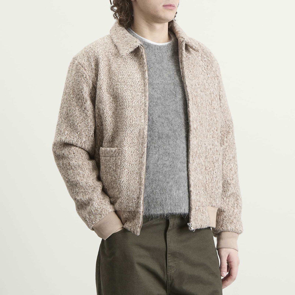 bound OATMEAL CLOUD JACKET Sサイズ ベージュ bound OATMEAL CLOUD JACKET Sサイズ ベージュ bound OATMEAL CLOUD