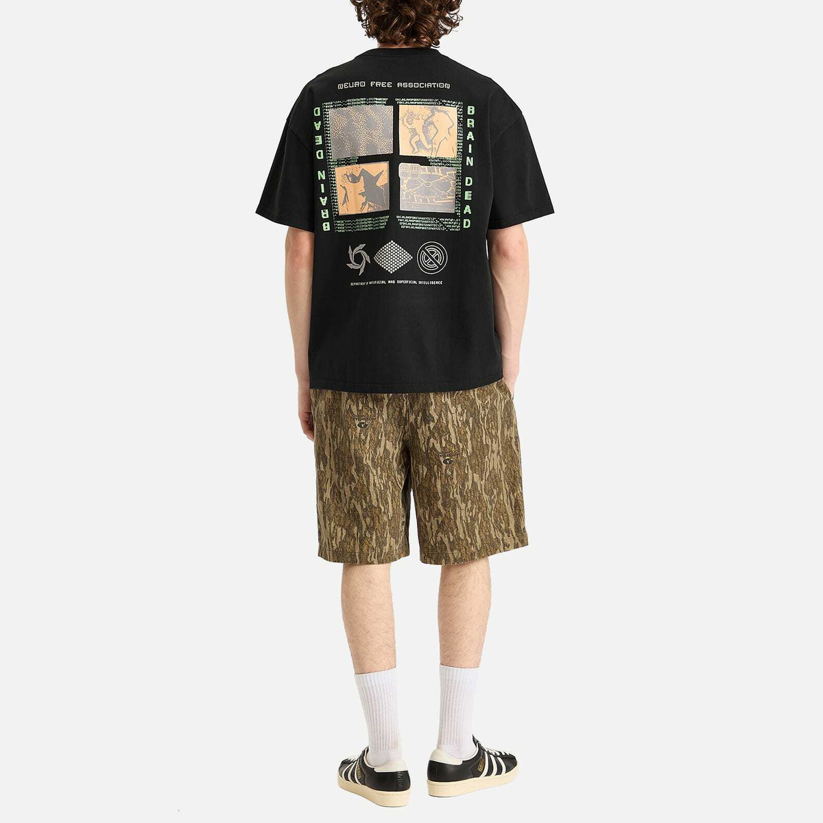 Brain Dead Men's Neuro Free Association T-Shirt in Washed