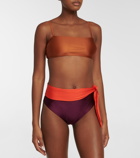 Zimmermann - Violet colorblocked bikini