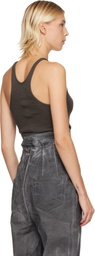 Rick Owens DRKSHDW Gray Concordians Racer Back Tank Top