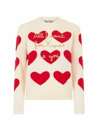 MC2 Saint Barth Woman Crewneck Sweater With All I Want For Xmas Is You Embroidery