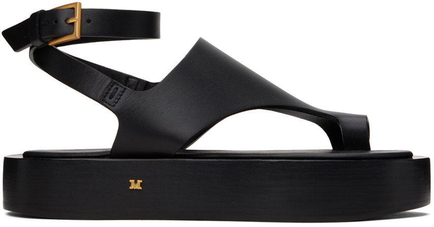 Max Mara Black Deauville Sandals Max Mara