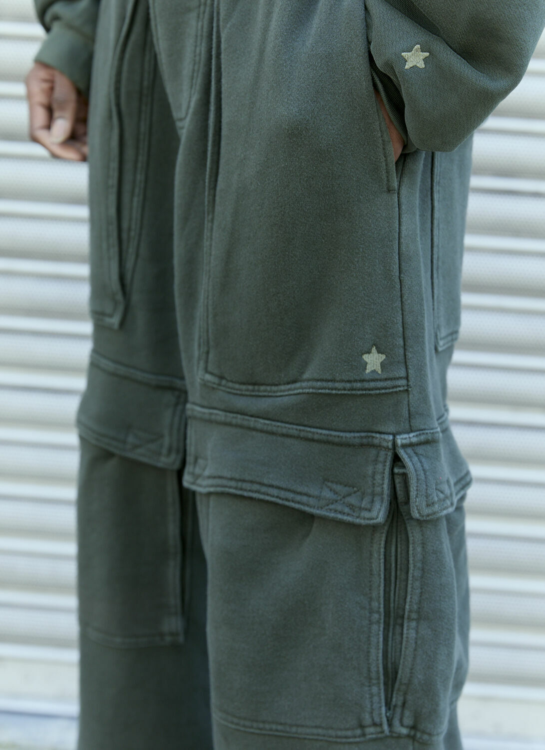 GREG ROSS Cargo Track Pants