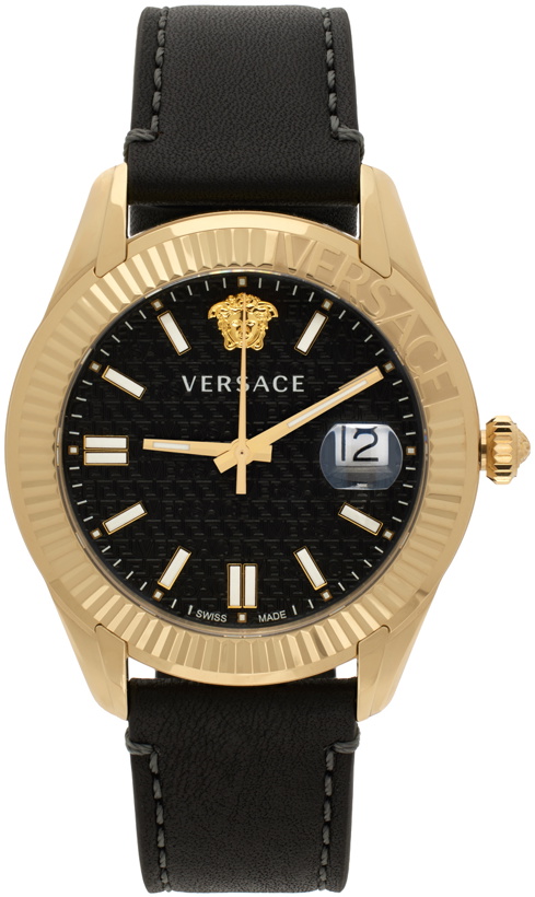 Photo: Versace Black Greca Time Watch