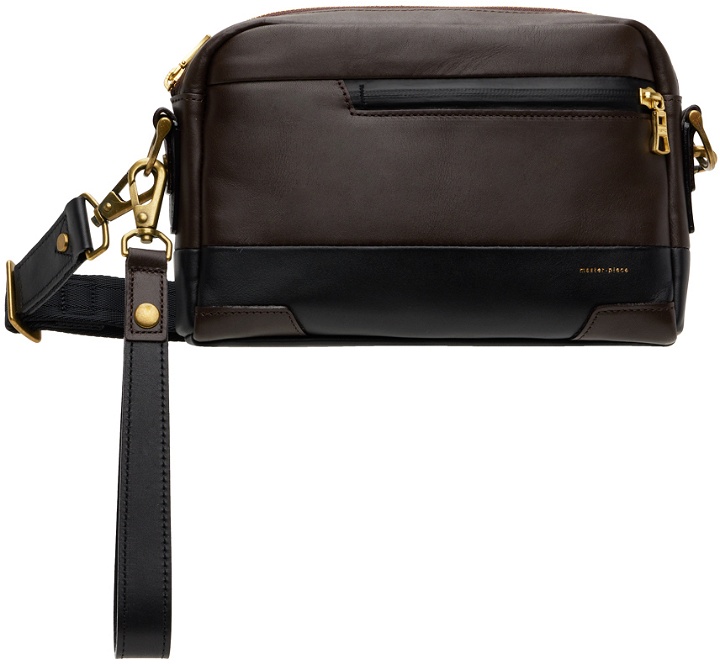 Photo: master-piece Brown & Black Gloss Shoulder Bag