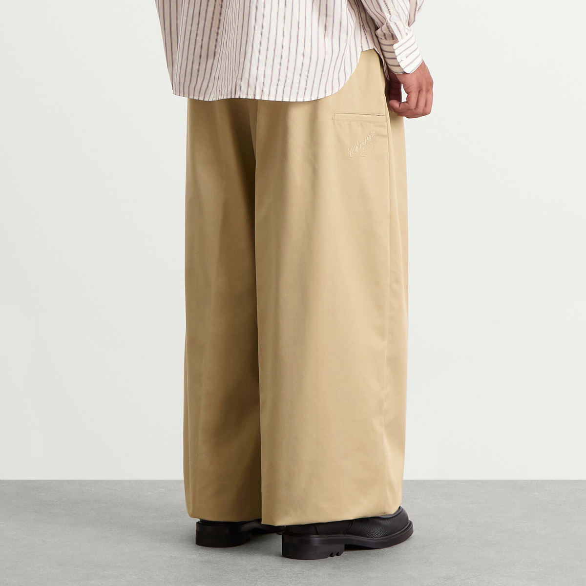 Willy Chavarria Men's Cholo Chino in Travertine