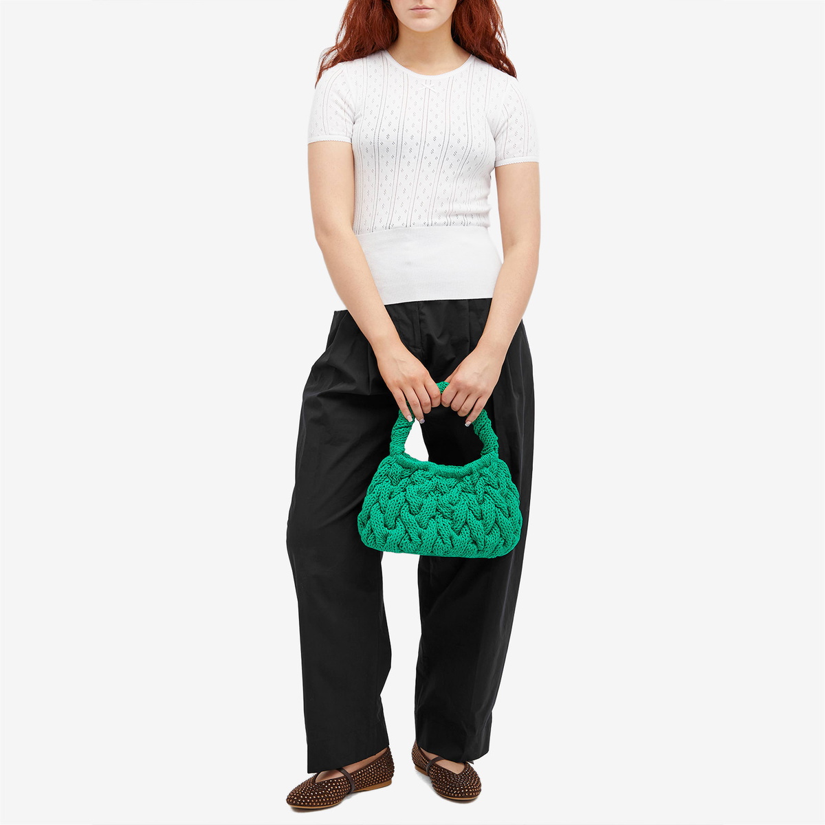 JW ANDERSON ケフルニットトトハック HB0692FA0345 800 JW ANDERSON-CABLE KNIT BAG-HB0692 FA0345 800 – Dope