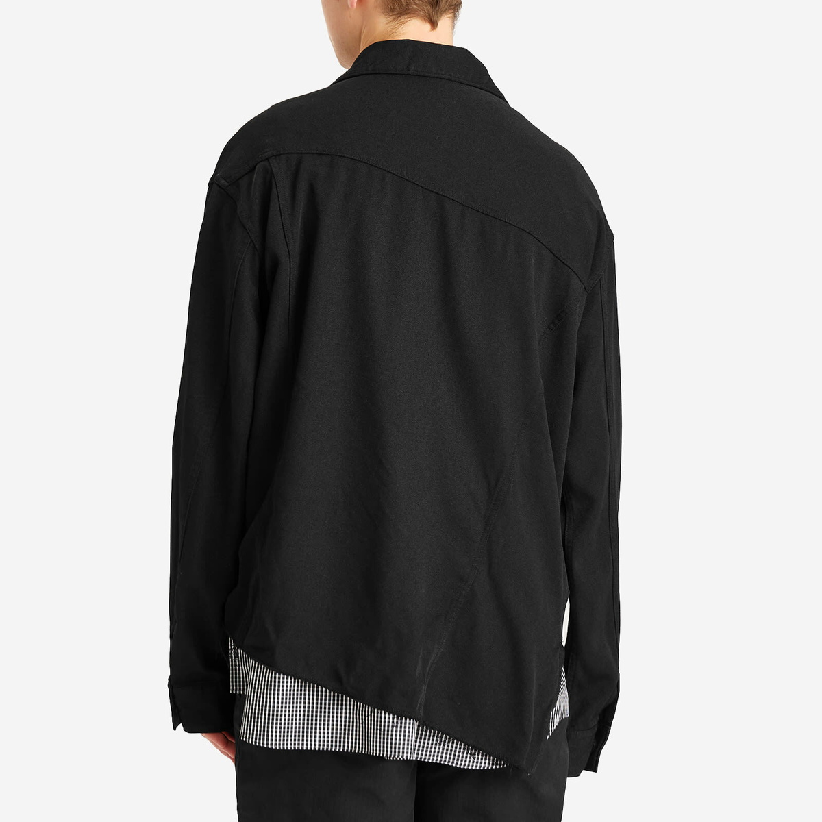 Comme des Garçons Men's Patchwork Twill Jacket in Black