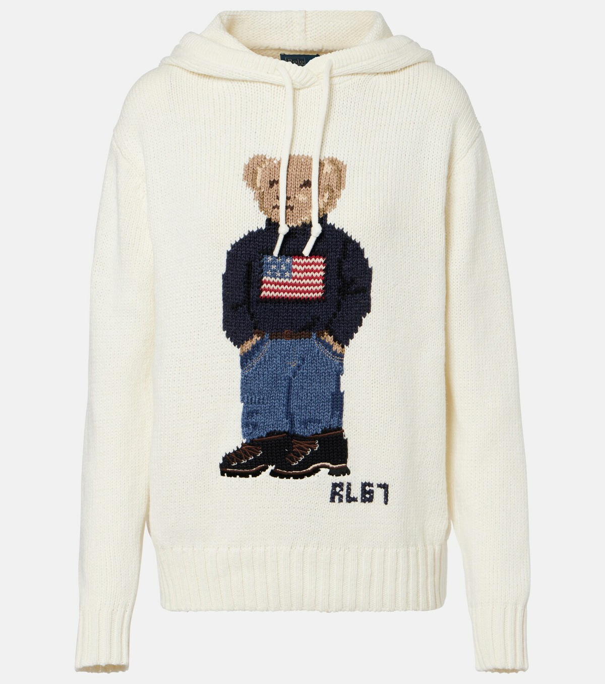 Polo Ralph Lauren Polo Bear cotton and linen hoodie