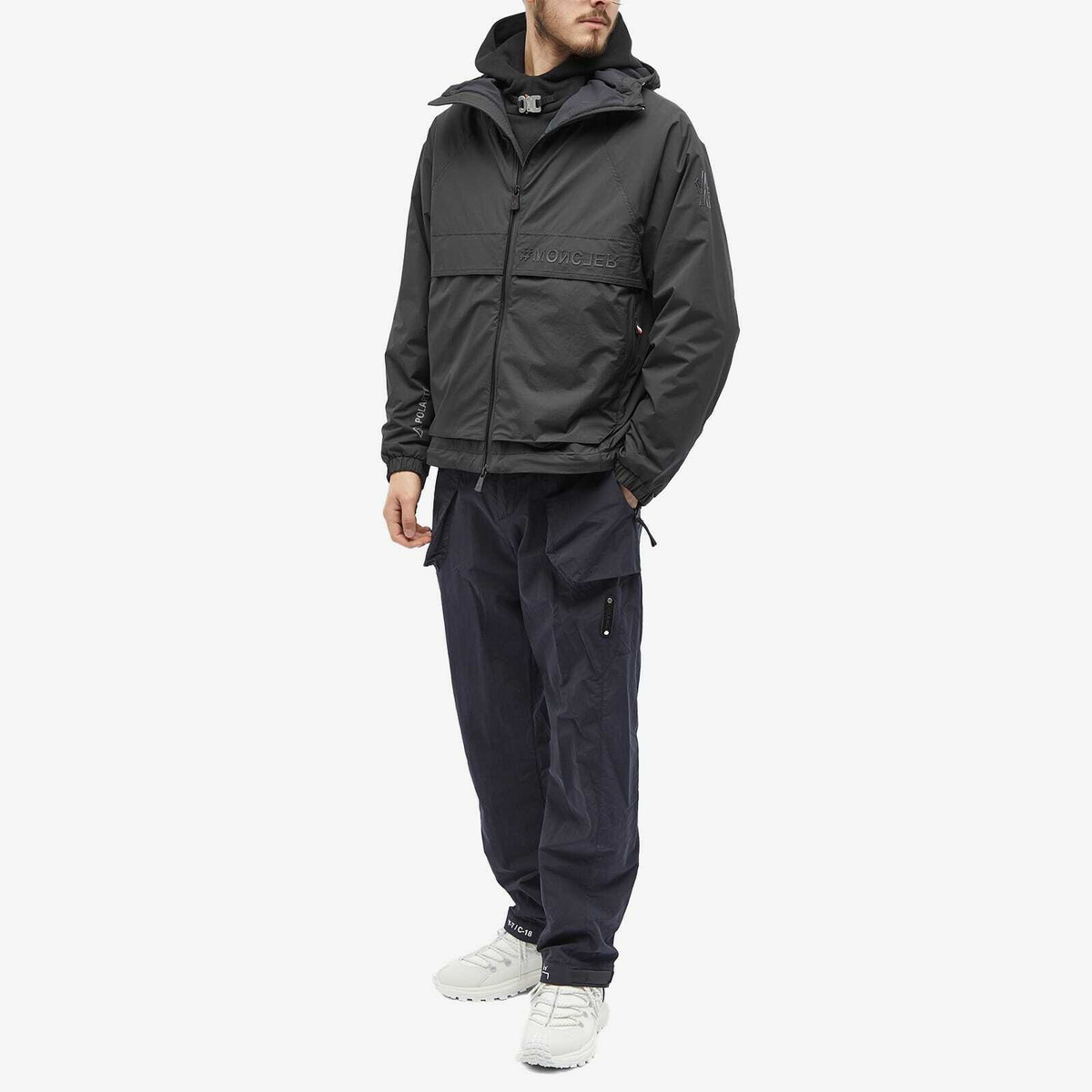 ブルゾン Moncler Grenoble Black Stretch Ripstop Jacket Moncler Grenoble Bissen Stretch Ripstop Jacket Black at