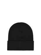 PALM ANGELS Classic Logo Wool Blend Beanie Hat