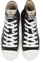 Vivienne Westwood Black & White Plimsoll High Sneakers