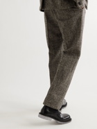 Bottega Veneta - Donegal Wool-Blend Tweed Trousers - Brown
