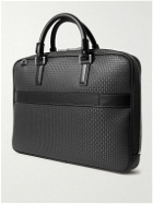 Serapian - Stepan Logo-Debossed Leather-Trimmed Coated-Canvas Briefcase
