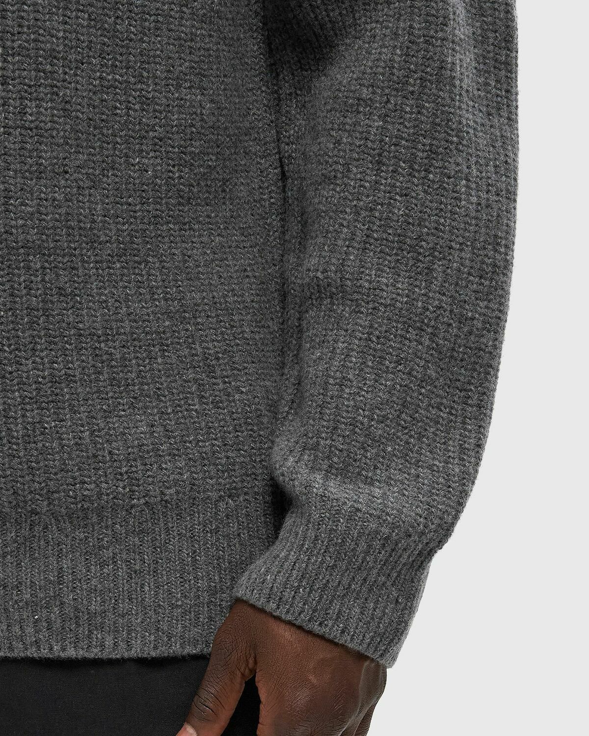 CLOSED ZIPPED JUMPER Grey Mens Pullover