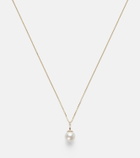 Stone and Strand Essential 18kt gold necklace with pearl