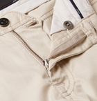 Brioni - Meribel Slim-Fit Cotton-Twill Trousers - Men - Beige