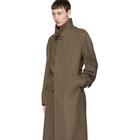 Maison Margiela Brown Houndstooth Top Coat